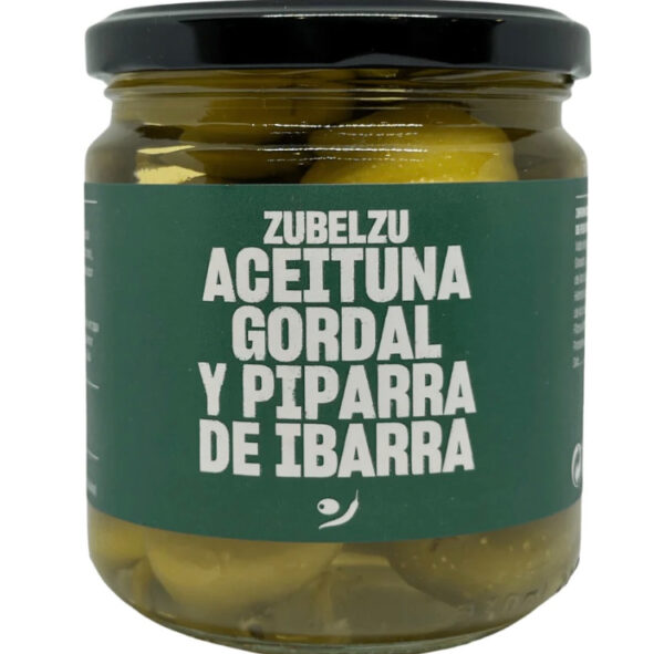 Aceituna Gordal Y Piparra De Ibarra ZUBELZU 330g
