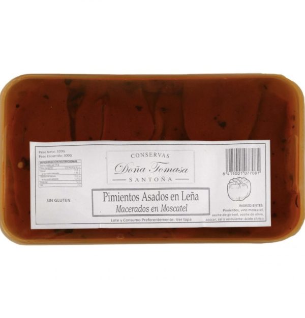 Pimientos Asados En Leña Al Moscatel  DOÑA TOMASA 320g