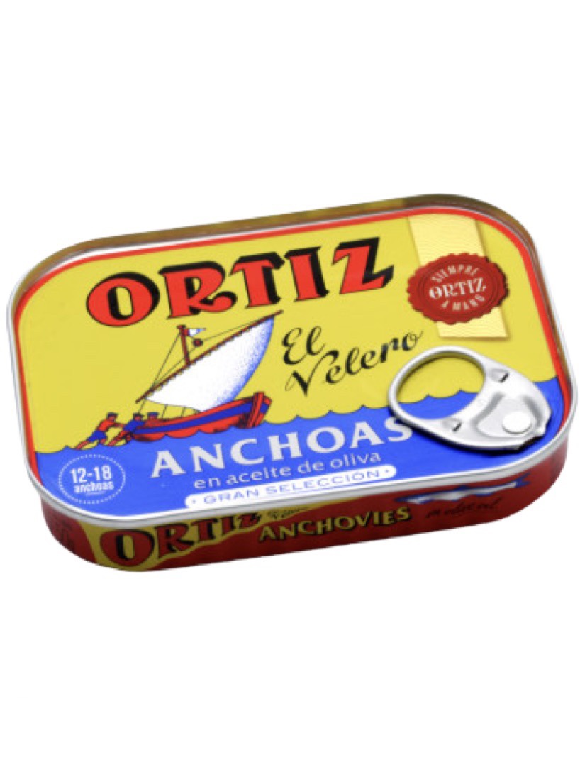 Anchoas Del Cantábrico En Aceite De Oliva ORTIZ 12/18 Filetes 78g - Imagen 2