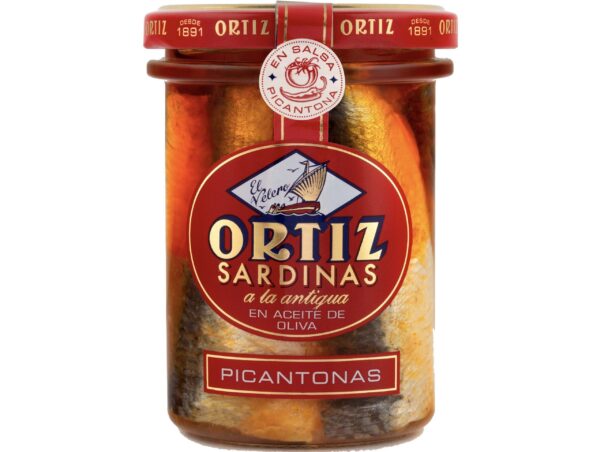 Sardinas A La Antigua En Salsa Picantona ORTIZ 190g