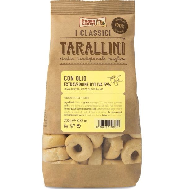 Tarallini Con Olio Extravergine Di’Oliva SAPORI PUGLIA 200g