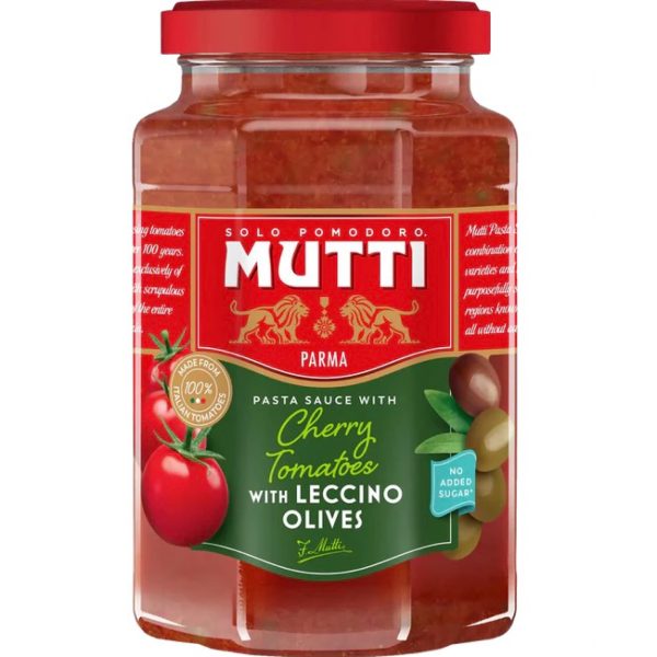 Salsa De Tomate Y Aceitunas Verdes MUTTI 400g