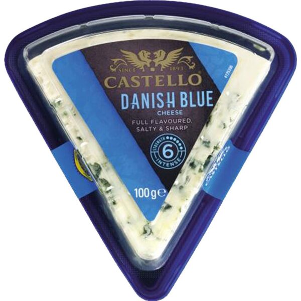 Queso Azul Danés De Vaca “Danablu” CASTELLO 100g